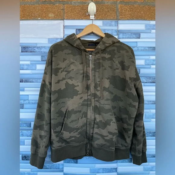 ATM Anthony Thomas Melillo Camo Zip-Up Hoodie Large - Picture 3 of 16